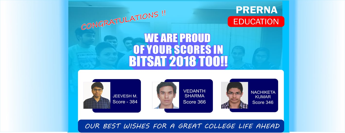 BITSAT Result 2018 - Prerna Education